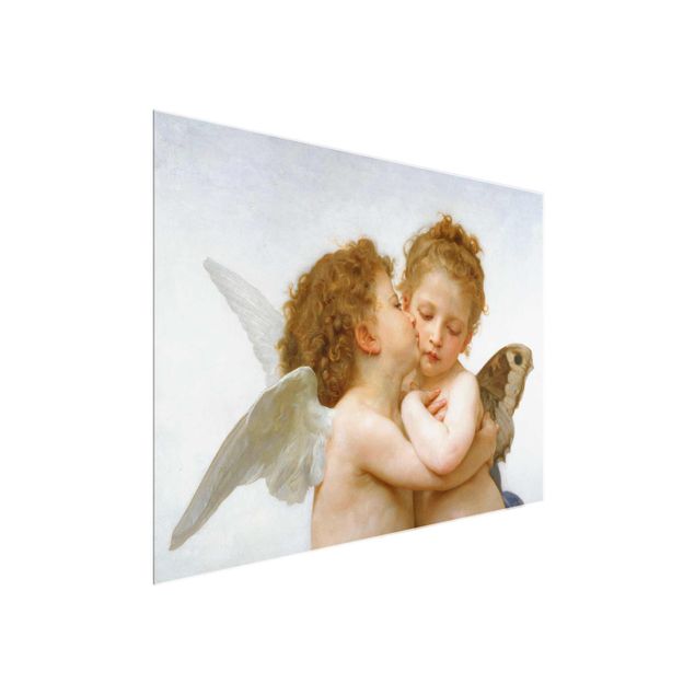 Obrazy na szkle artyści William Adolphe Bouguereau - Pierwszy pocałunek