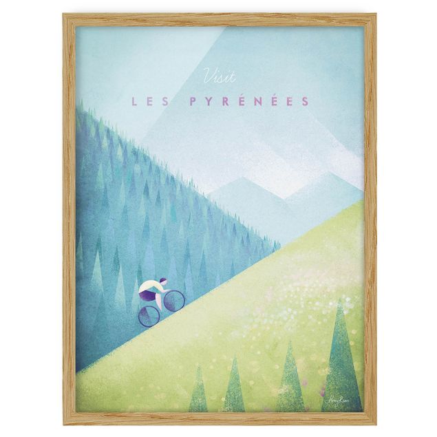 Obrazy w ramie do korytarzu Plakat podróżniczy - Pireneje