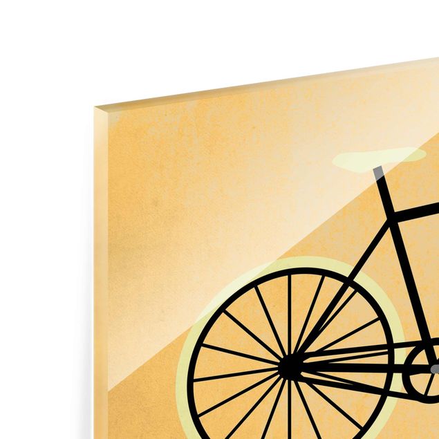 Obrazy artystów Rower w kolorze żółtym
