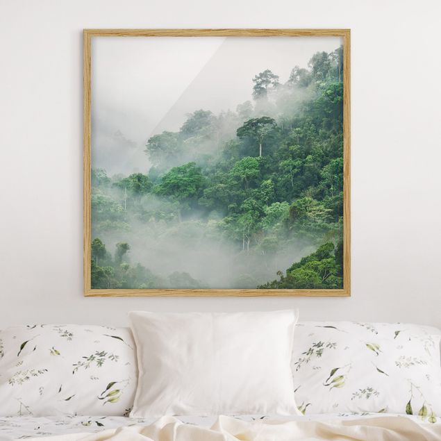 Obrazy w ramie krajobraz Dżungla we mgle