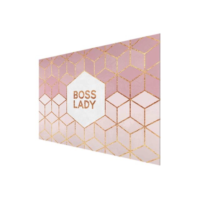Obrazy do salonu Boss Lady Hexagons Pink