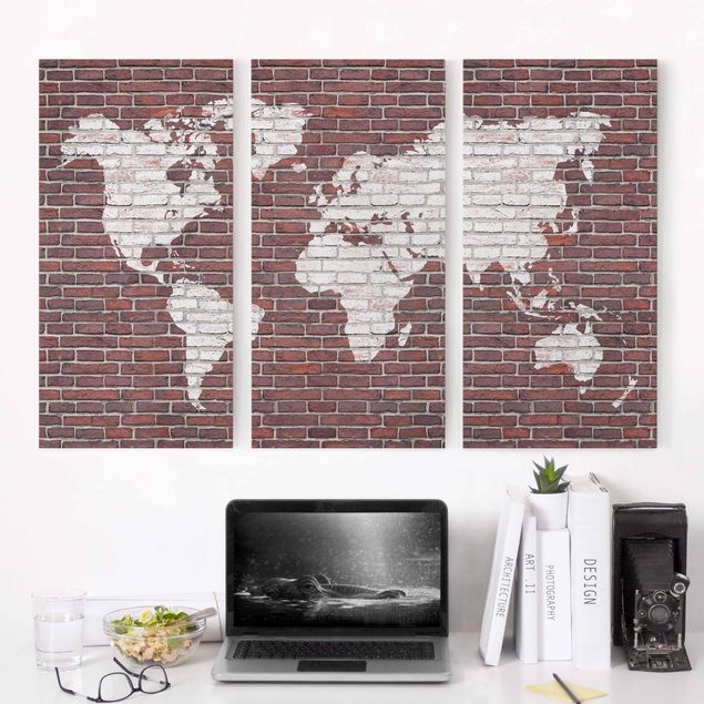 Dekoracja do kuchni Mapa świata Backstone