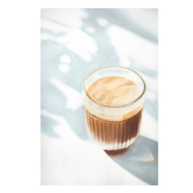 Obraz brązowy Cappuccino na śniadanie