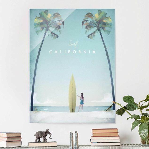 Dekoracja do kuchni Plakat podróżniczy - Kalifornia
