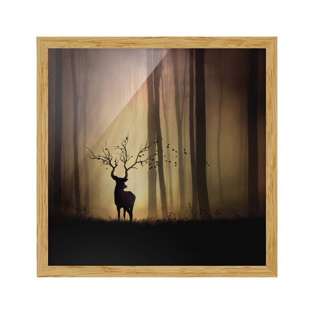 Obrazy w ramie do korytarzu Władca lasu