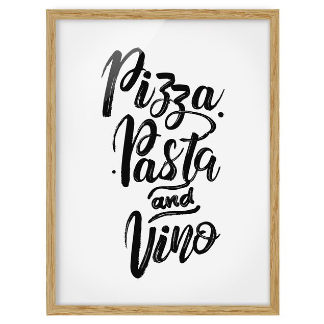 Obrazy nowoczesne Pizza Pasta i Vino