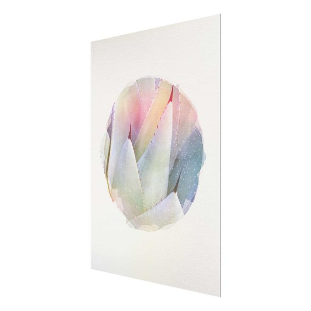 Kolorowe obrazy Akwarele - Liście agawy