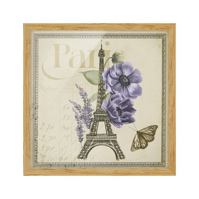 Obrazy w ramie do łazienki Kolaż Paryż Wieża Eiffla