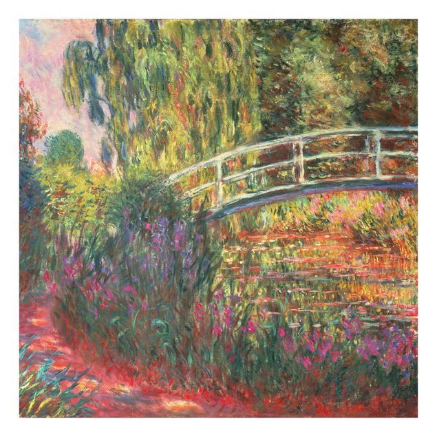 Obrazy na szkle artyści Claude Monet - Mostek japoński w ogrodzie w Giverny
