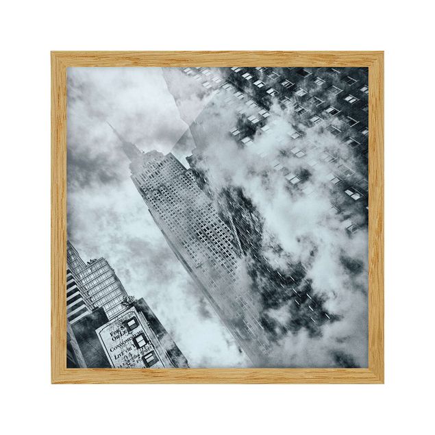Obrazy w ramie do łazienki Facada Empire State Building
