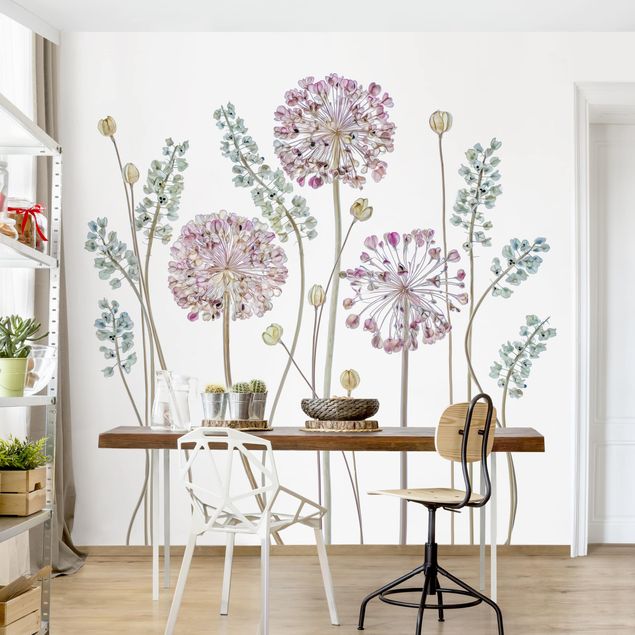 Fototapety kwiaty Allium Illustration
