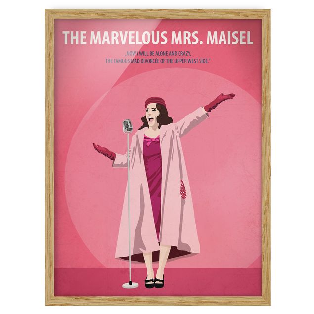Obrazy w ramie do łazienki Plakat filmowy The marvelous Mrs Maisel