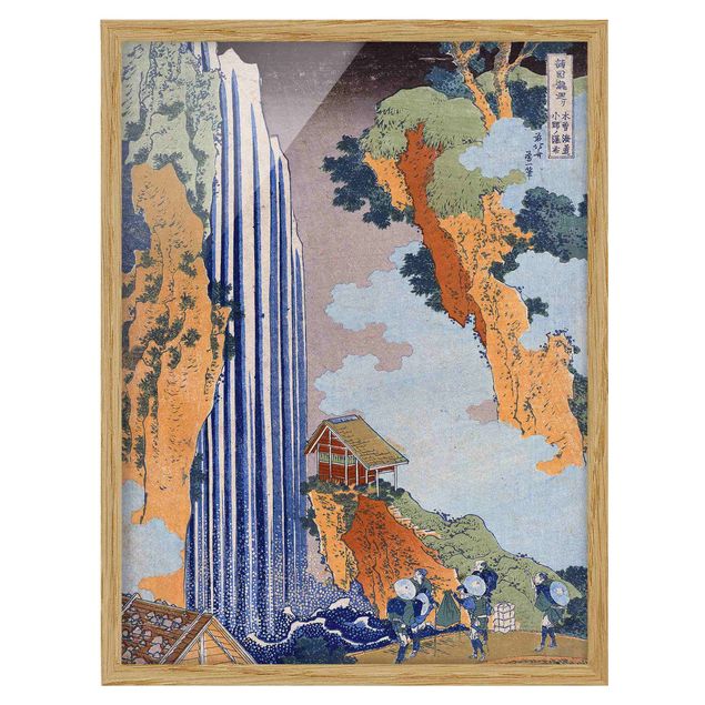 Obrazy w ramie do korytarzu Katsushika Hokusai - Wodospad Ono