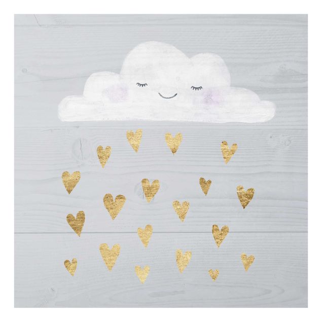 Obrazy miłość Chmura o złotych sercach