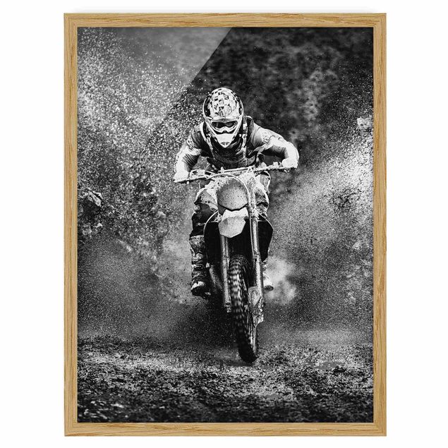 Obrazy portret Motocross w błocie