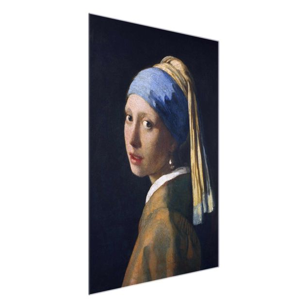 Obrazy na szkle artyści Jan Vermeer van Delft - Dziewczyna z perłowymi kolczykami