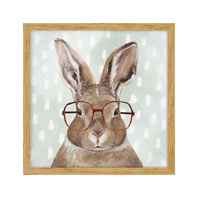 Obrazy nowoczesny Brillowane zwierzęta - królik