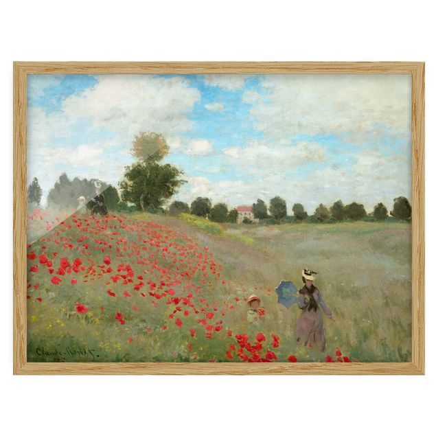 Obrazy w ramie artystyczny Claude Monet - Pole maków w pobliżu Argenteuil