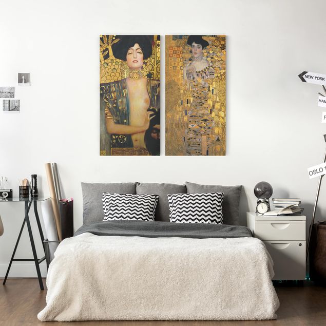 Dekoracja do kuchni Gustav Klimt - Judith i Adele