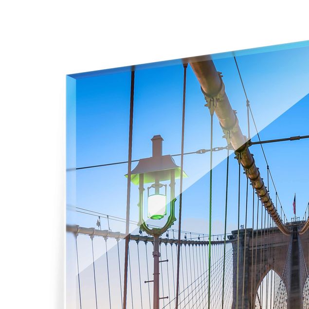 Obrazy Nowy Jork Poranny widok z mostu brooklyńskiego