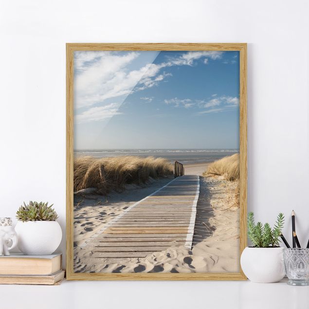 Obrazy w ramie krajobraz Plaża nad Morzem Bałtyckim