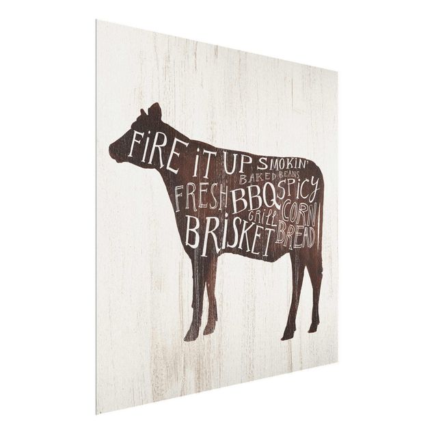 Obrazy nowoczesny Gospodarstwo BBQ - krowa