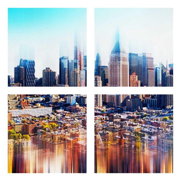 Nowoczesne obrazy Manhattan Skyline Urban Stretch