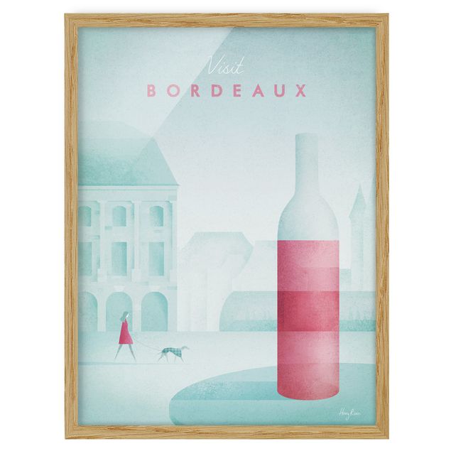 Obrazy w ramie vintage Plakat podróżniczy - Bordeaux