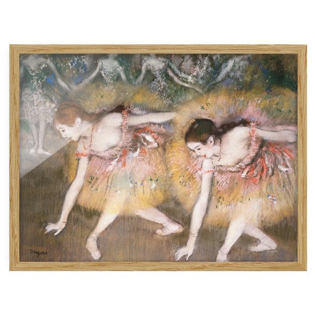 Obrazy w ramie artystyczne Edgar Degas - Baleriny w ukłonie