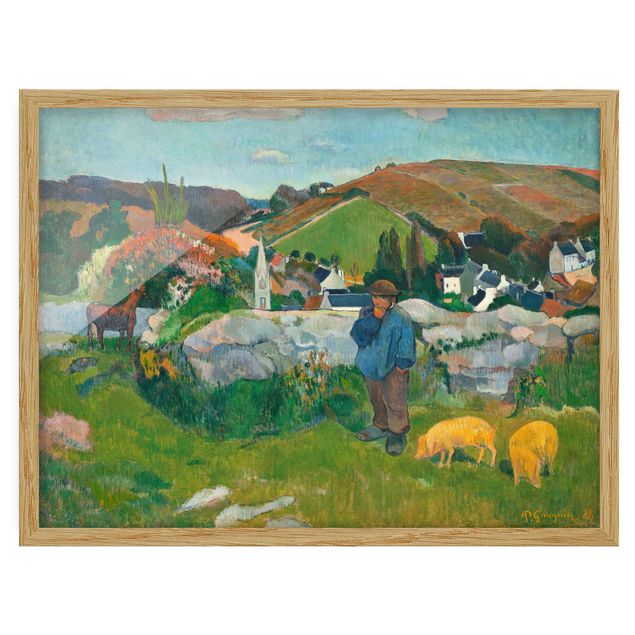 Obrazy w ramie krajobraz Paul Gauguin - Świniopas