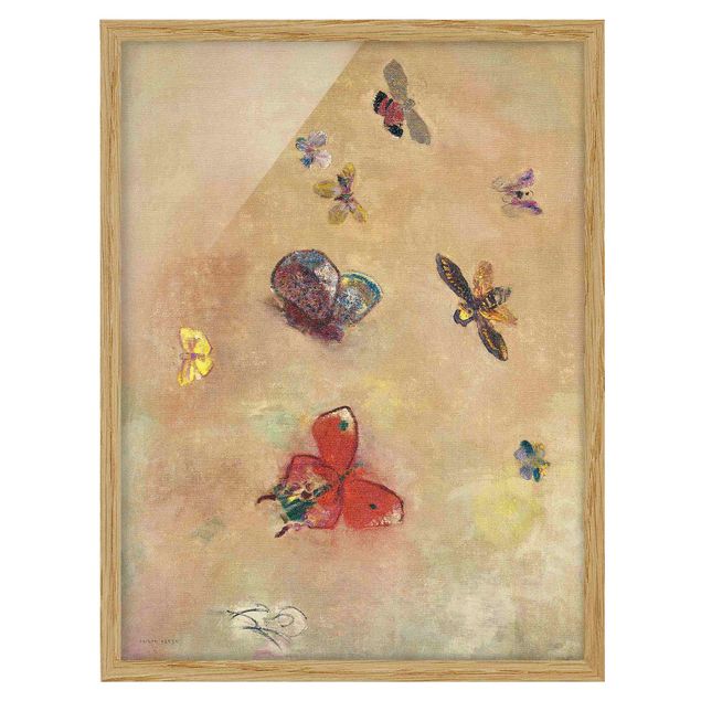 Obrazy w ramie do łazienki Odilon Redon - Kolorowe motyle