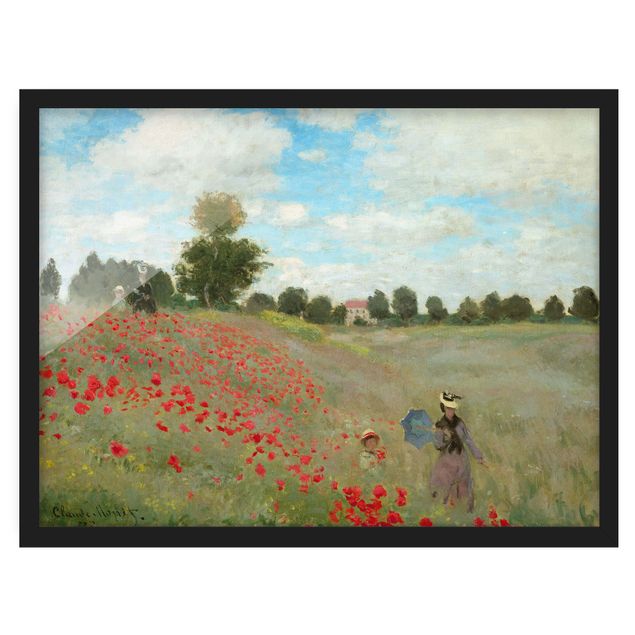 Obrazy w ramie artystyczny Claude Monet - Pole maków w pobliżu Argenteuil