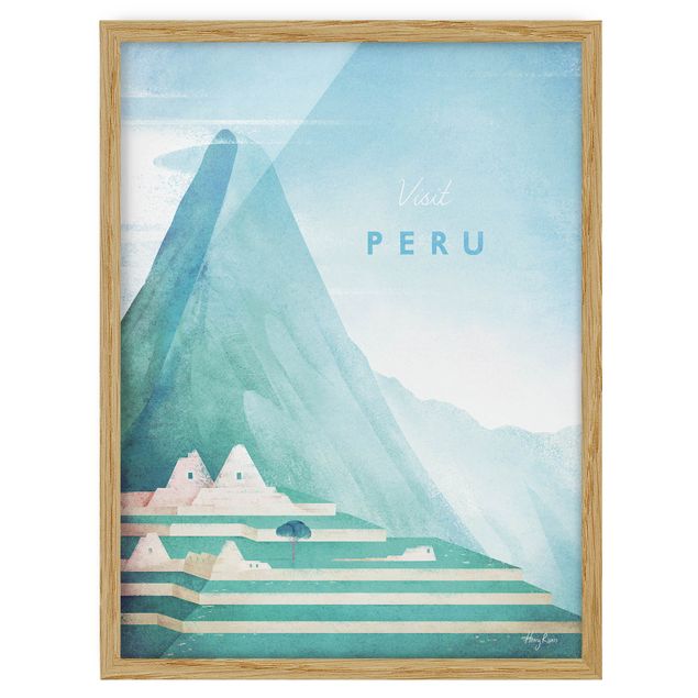 Obrazy w ramie do korytarzu Plakat podróżniczy - Peru