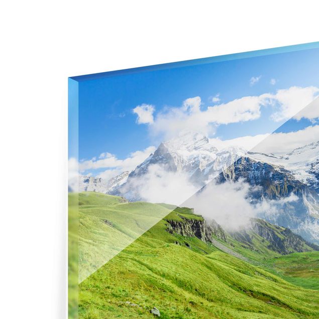 Obrazy do salonu nowoczesne Szwajcarska panorama alpejska