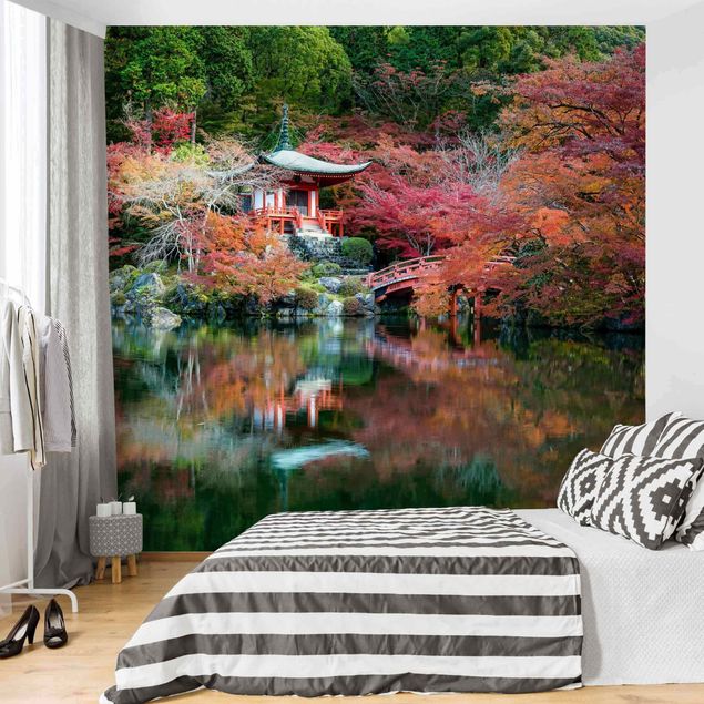 Tapeta krajobrazy Świątynia Daigo ji jesienią