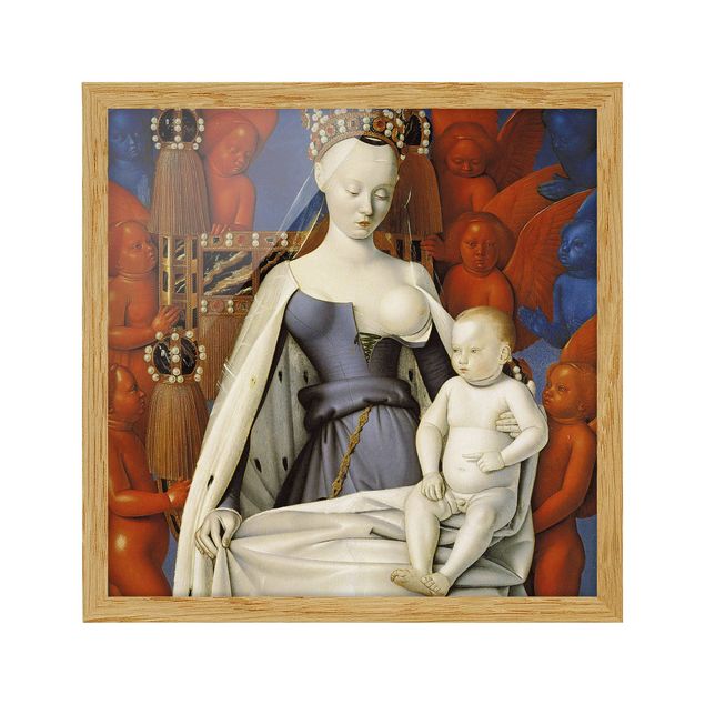 Obrazy w ramie do łazienki Jean Fouquet - Madonna w intronizacji