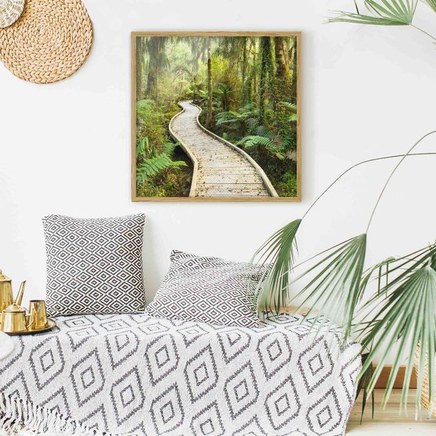 Obrazy w ramie do korytarzu Ścieżka w dżungli