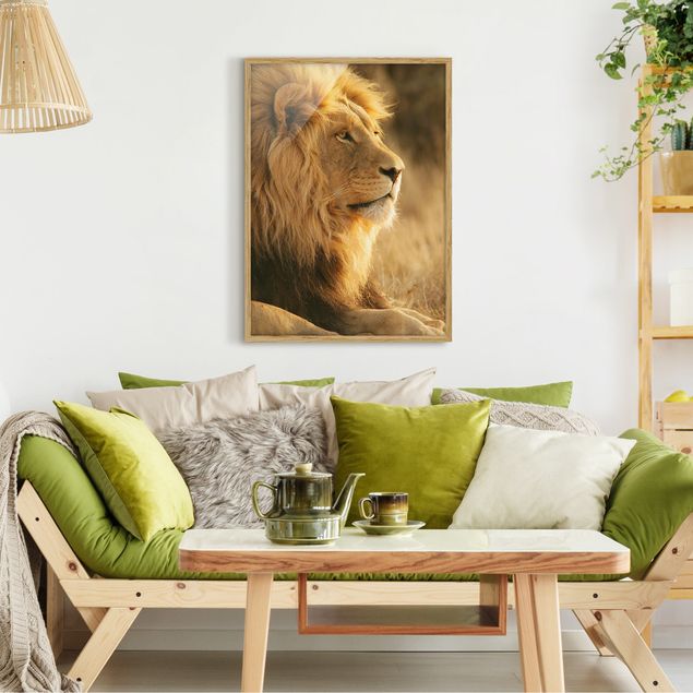 Obrazy w ramie do łazienki Król lew