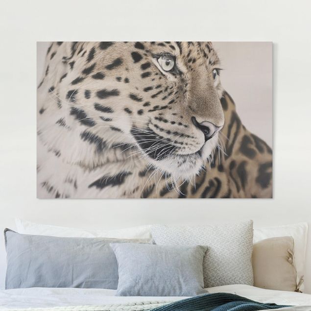 Obrazy do salonu nowoczesne Leopard