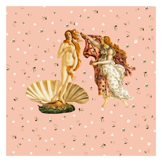 Fototapeta Wenus Botticellego na różowo