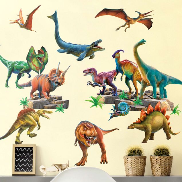 Pokój dziecięcy Mega zestaw dinozaurów