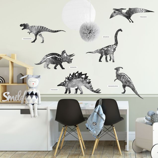 Naklejki na ścianę zwierzęta Sylwetka dinozaura