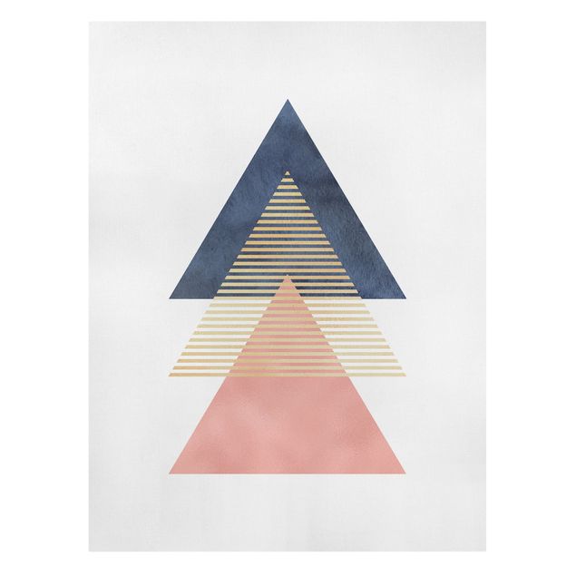 Obrazy na płótnie abstrakcja Trzy trójkąty