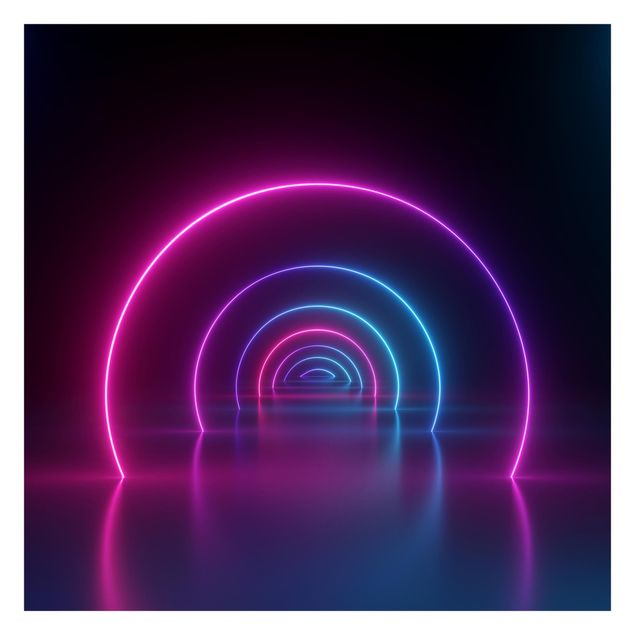 Fototapeta - Three-Dimensional Neon Arches