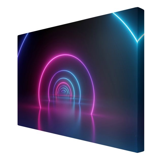 Obrazy na płótnie Three-Dimensional Neon Arches