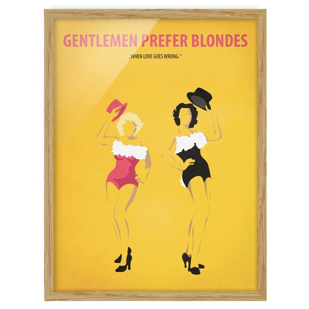 Obrazy w ramie do łazienki Plakat filmowy Dżentelmeni wolą blondynki