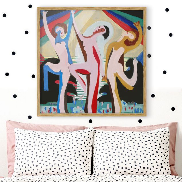 Obrazy w ramie artystyczny Ernst Ludwig Kirchner - Taniec kolorów