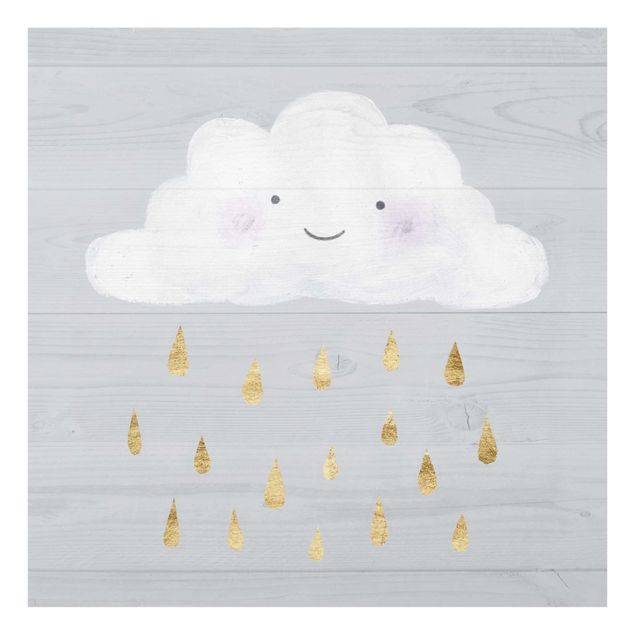 Miłość obrazy Chmura z kroplami złotego deszczu