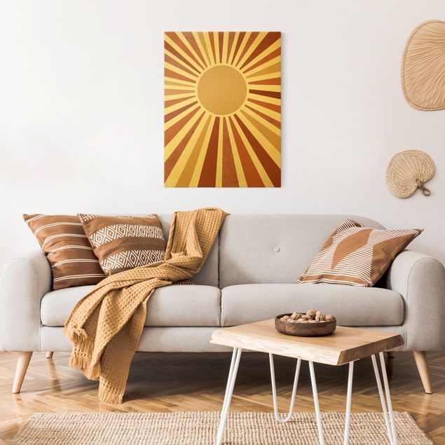 Obrazy abstrakcja Złote promienie słońca