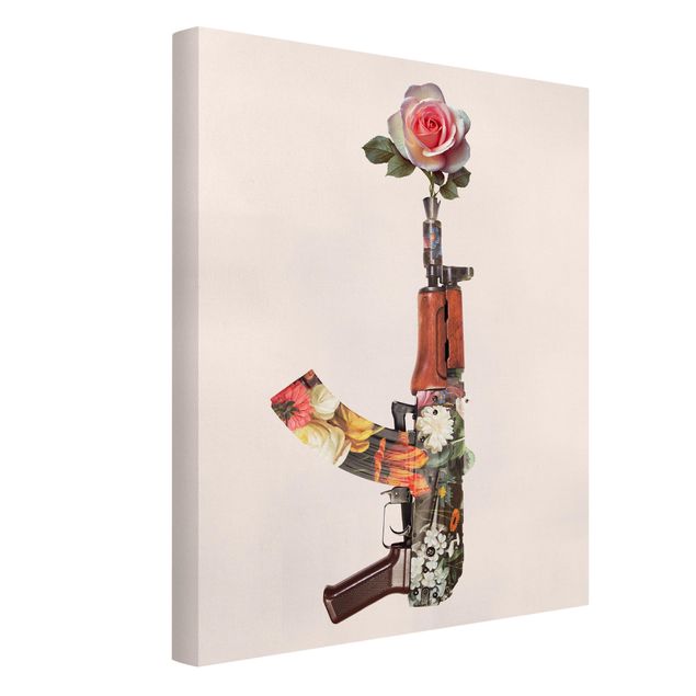 Obrazy nowoczesne Broń z różą